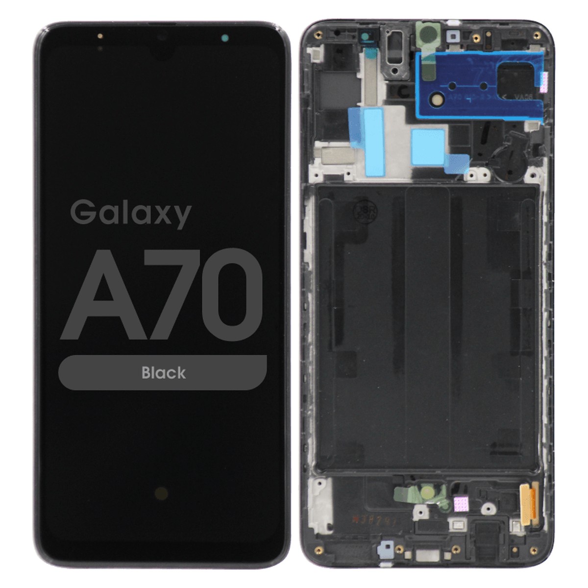 Pantalla OLED con táctil + marco para Galaxy A70 (A705), Black