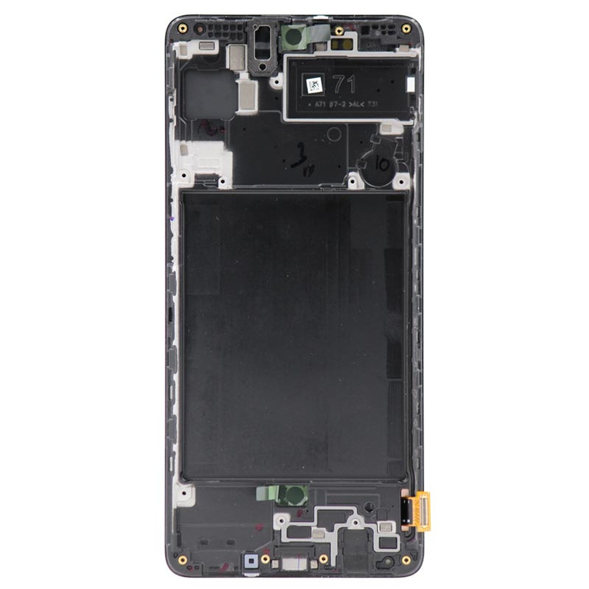 Pantalla OLED con táctil + marco para Galaxy A71 (A715), Prism Crush Black — imagen 3