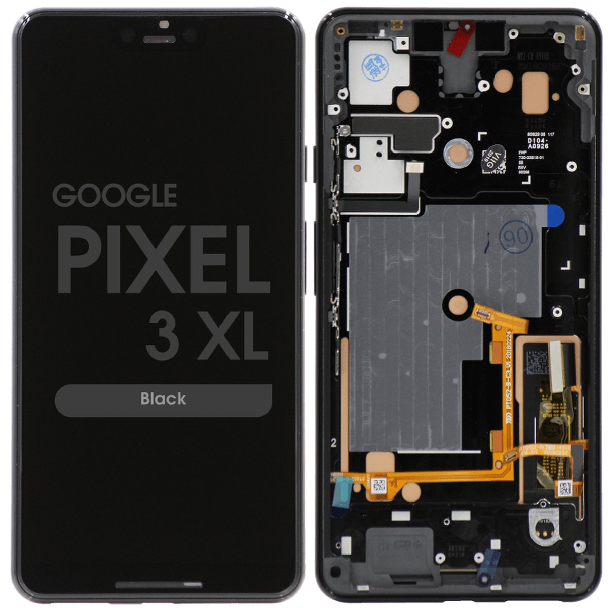 Pantalla OLED con táctil + marco para Google Pixel 3 XL, Black