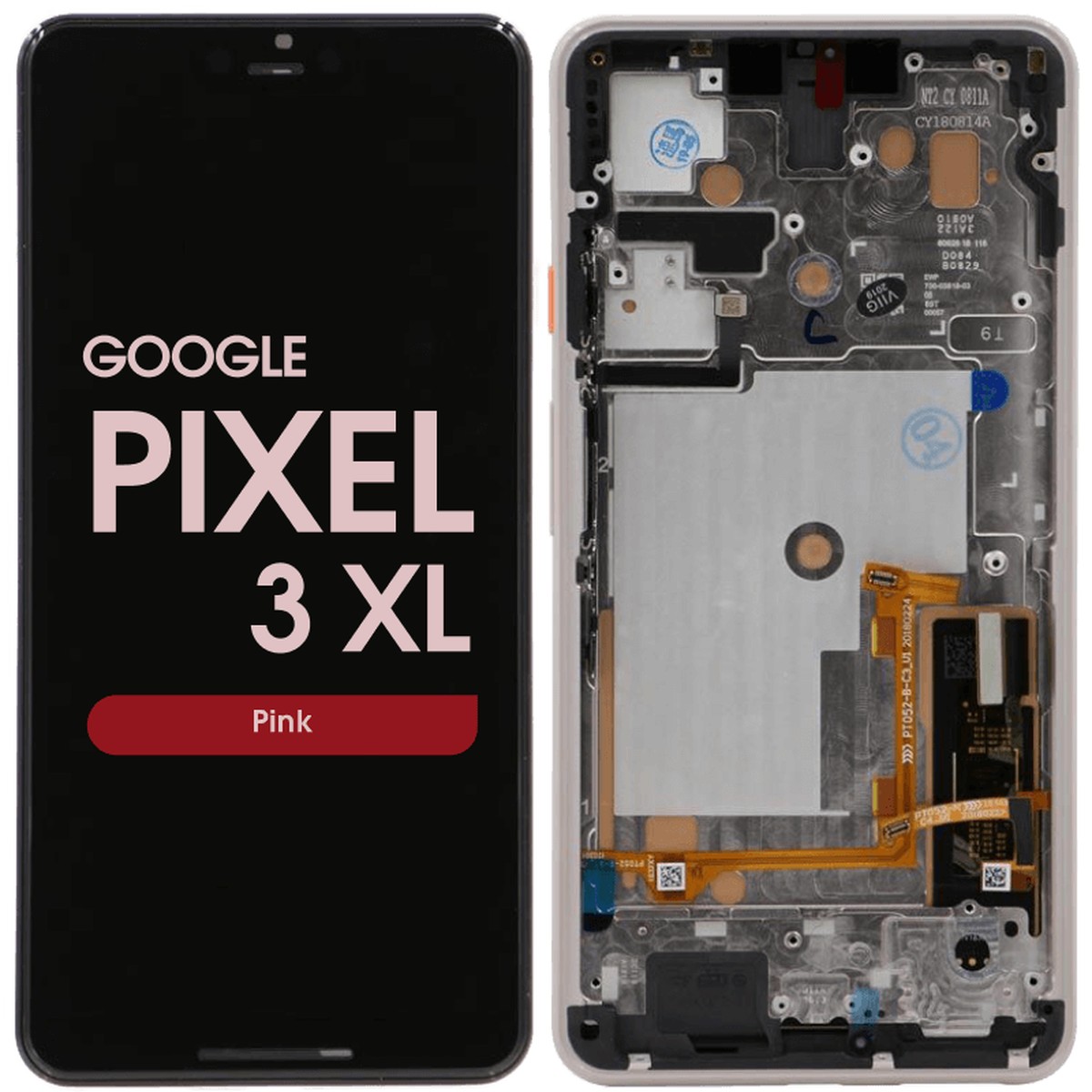 Pantalla OLED con táctil + marco para Google Pixel 3 XL, Pink
