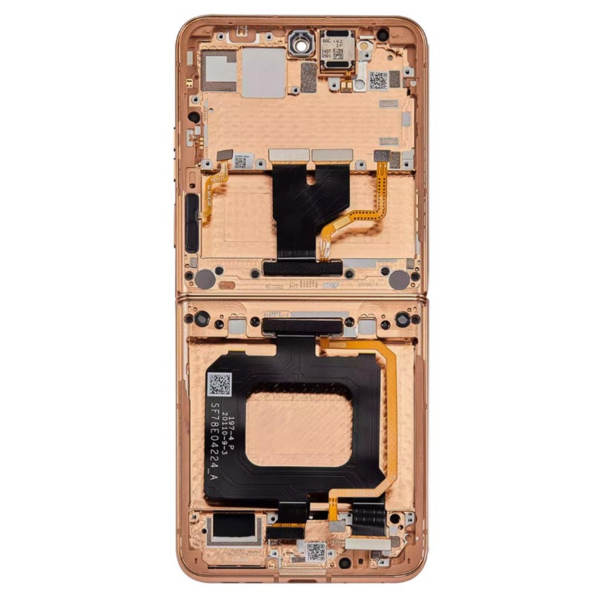 Pantalla OLED con táctil + marco para Moto Razr 50 Ultra (XT2451), Peach Fuzz — imagen 3