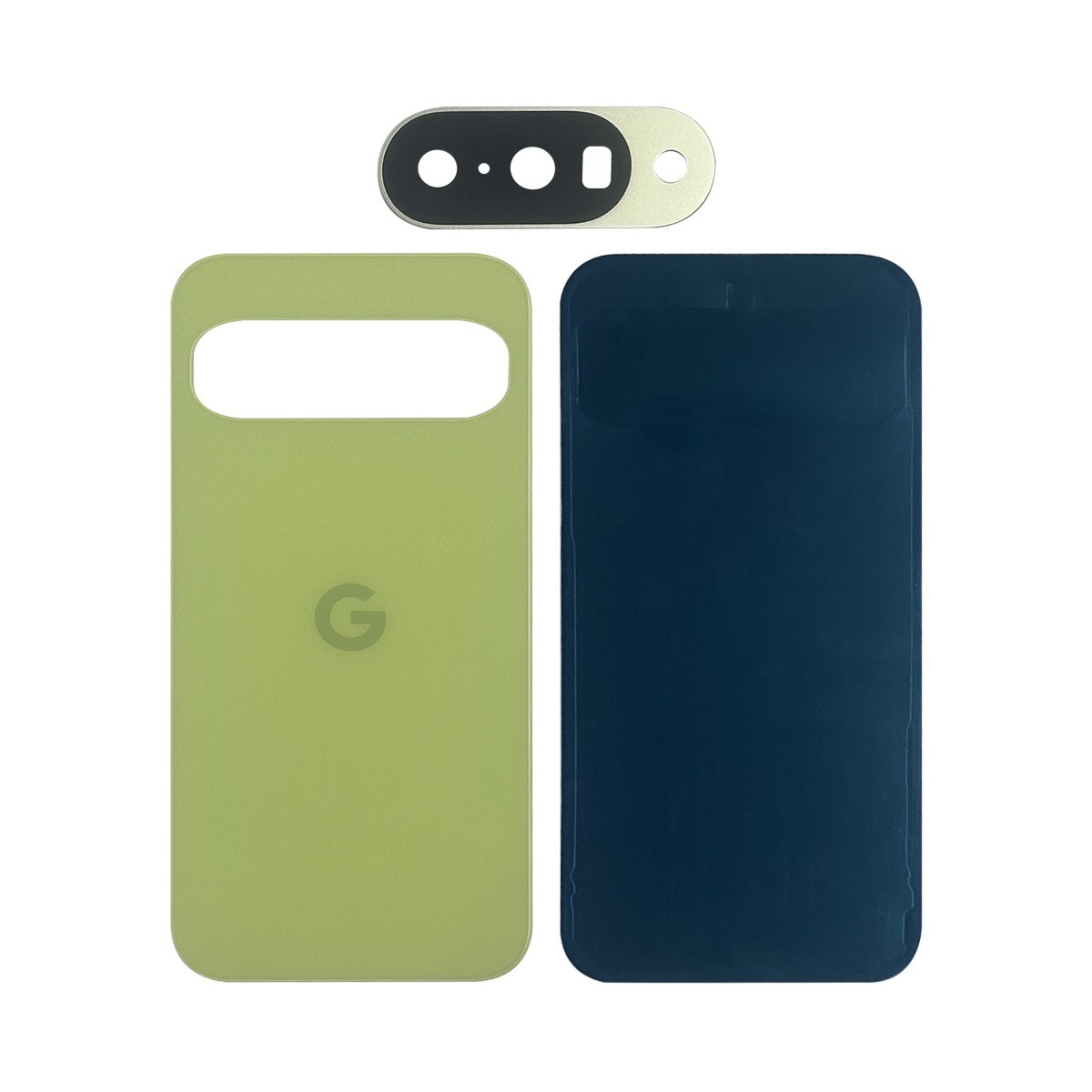 Carcasa trasera con adhesivo y lente de cámara Premium para Google Pixel 10, Lemongrass