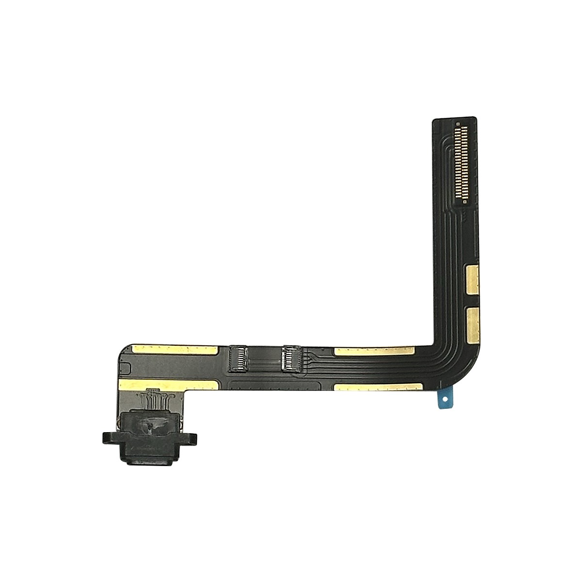 Flex de puerto de carga dock Premium para iPad 7 / iPad 8 / iPad 9, Black / Sodering Required — imagen 2