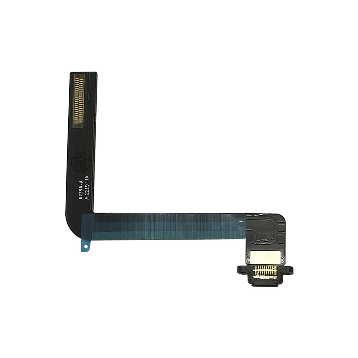 Flex de puerto de carga dock Premium para iPad 7 / iPad 8 / iPad 9, Black / Sodering Required