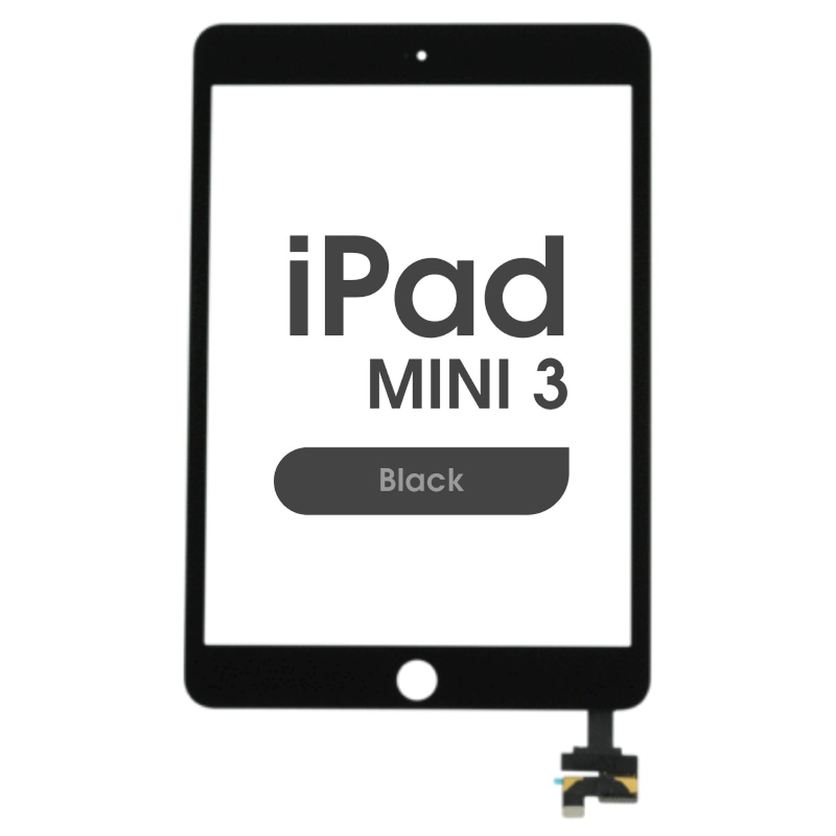 Cristal táctil con digitalizador Premium para iPad Mini 3, Black