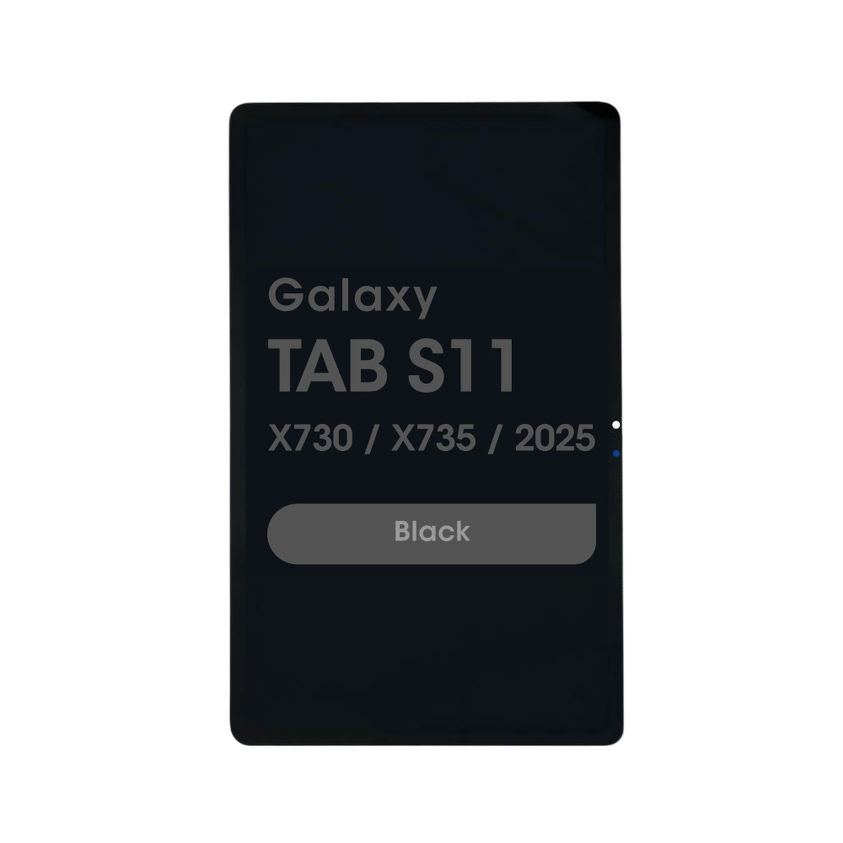 Pantalla LCD con táctil sin marco Premium para Galaxy Tab S11, X730 / X735 / 2025 / Black
