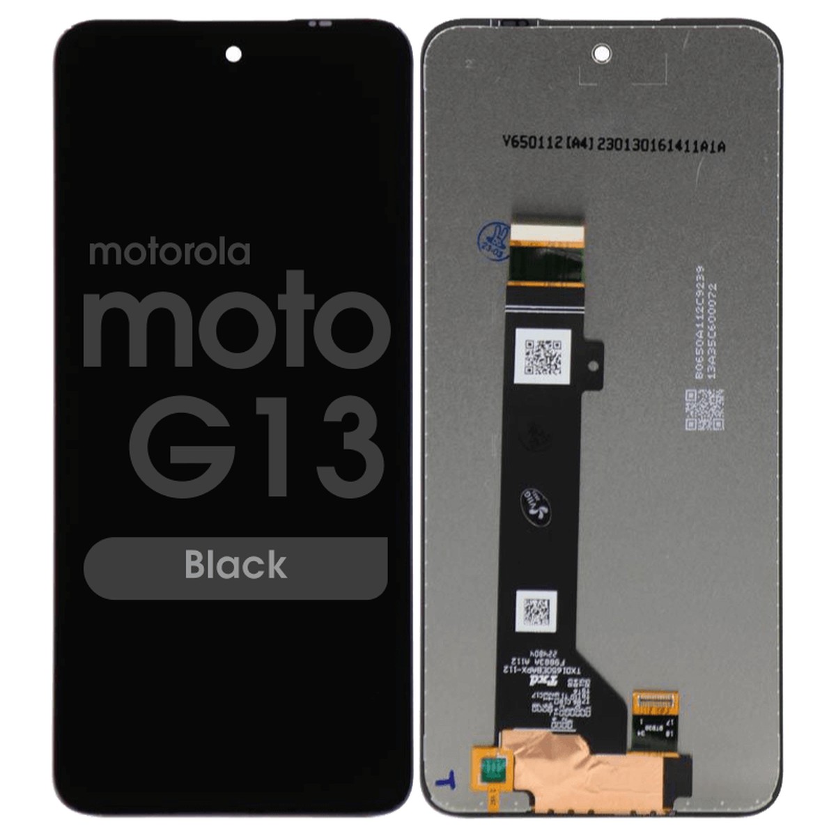 Pantalla LCD con táctil sin marco Premium para Moto G13 / G23 (XT2331-2), Black