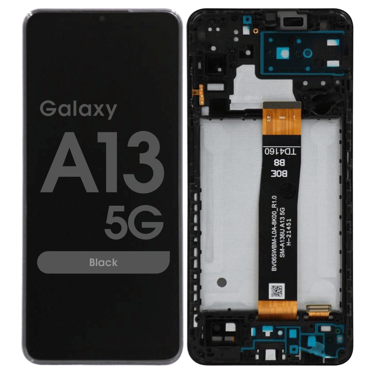Pantalla LCD con táctil + marco Premium para Galaxy A13 5G, A136U / 2021 / Black