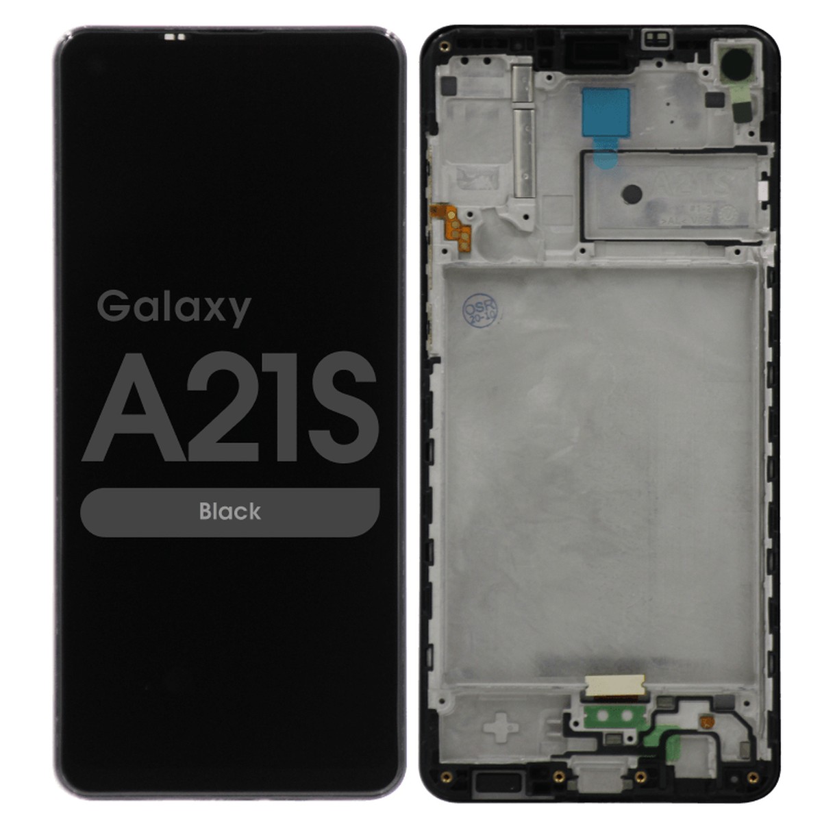 Pantalla LCD con táctil + marco Premium para Galaxy A21s (A217), Black