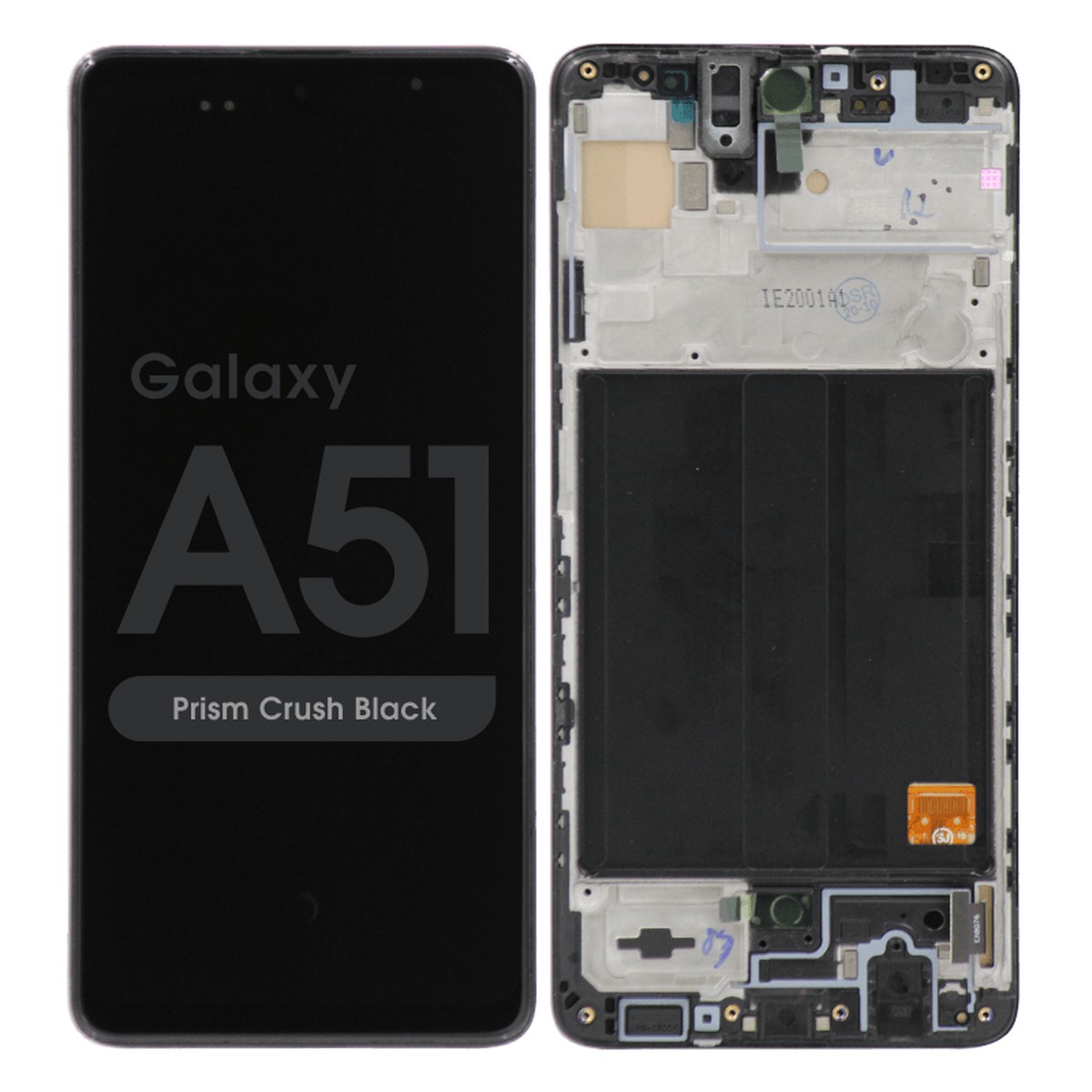 Pantalla LCD con táctil + marco Premium para Galaxy A51 (A515), Prism Crush Black