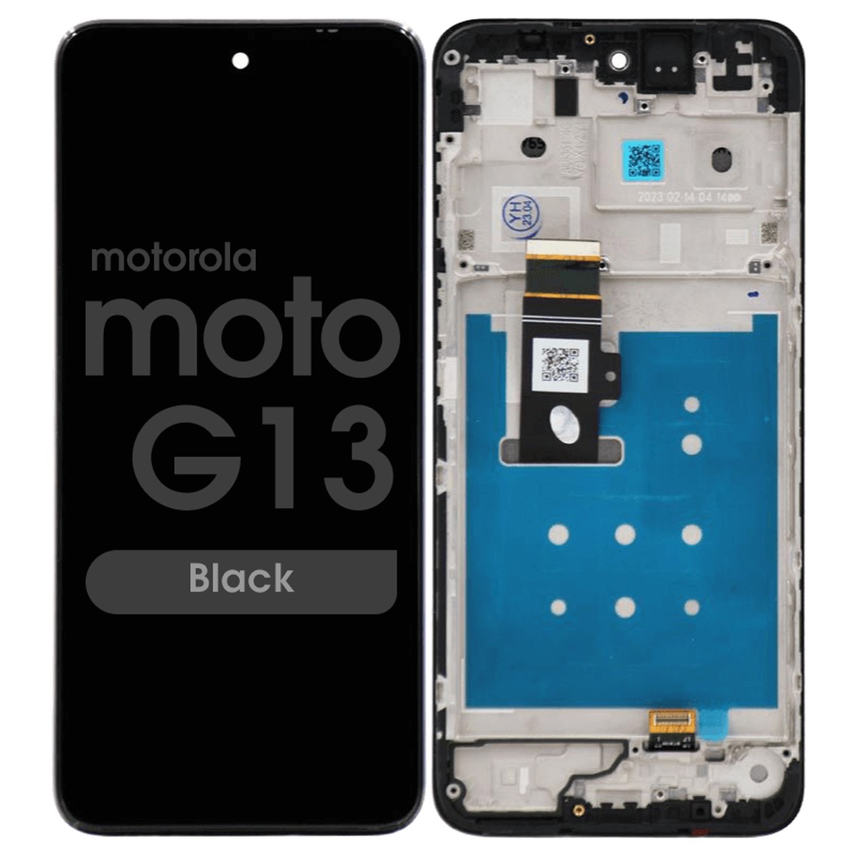 Pantalla LCD con táctil + marco Premium para Moto G13 (XT2331-2), Black