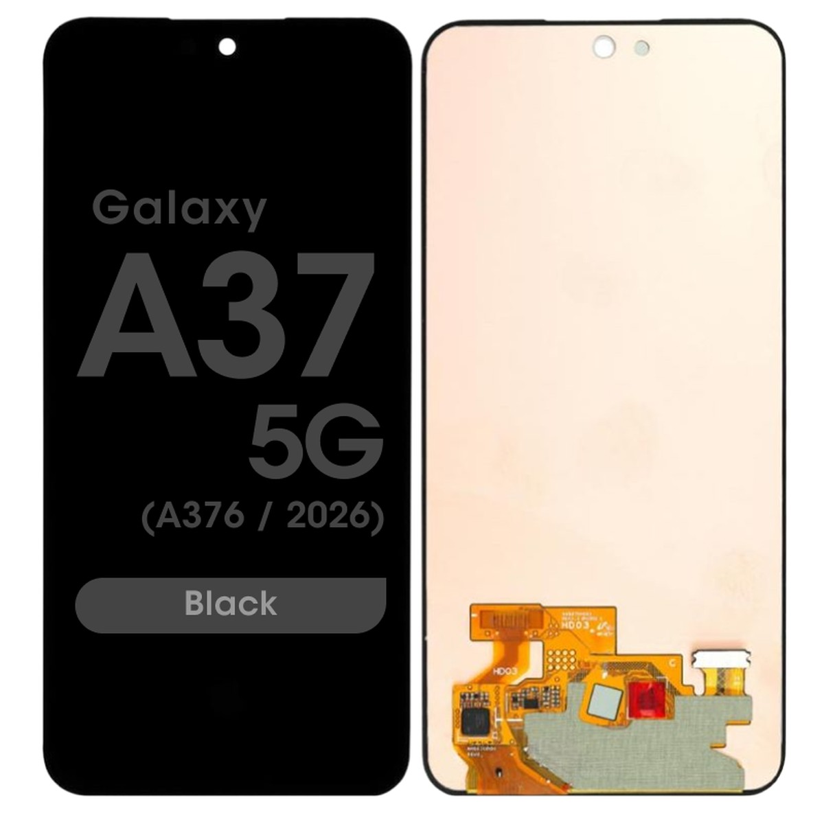 Pantalla OLED con táctil sin marco Premium para Galaxy A37 5G, A376 / 2026 / Black