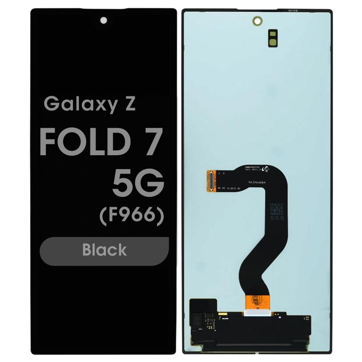 Pantalla OLED con táctil sin marco Premium para Galaxy Z Fold7 5G (F966), Black