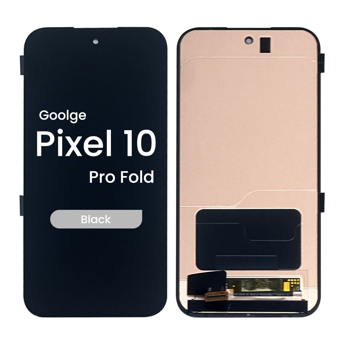 Pantalla OLED con táctil sin marco Premium para Google Pixel 10 Pro Fold, Black (Out)