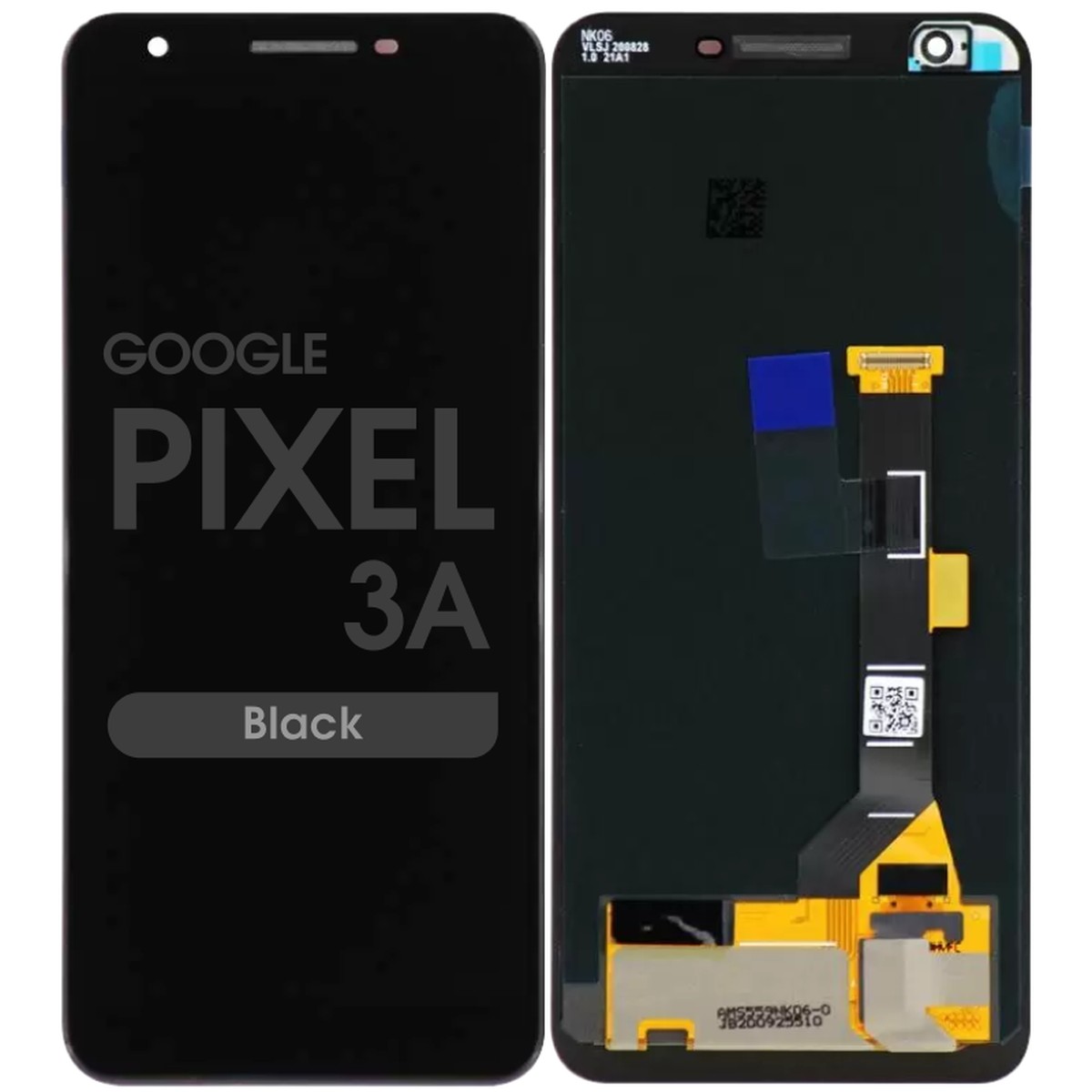 Pantalla OLED con táctil sin marco Premium para Google Pixel 3a, Black