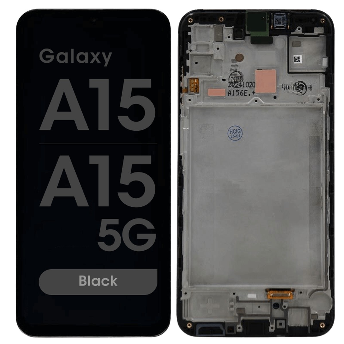 Pantalla OLED con táctil + marco Premium para Galaxy A15 / A15 5G, A155 / 2023 / A156 / 2023 / Black