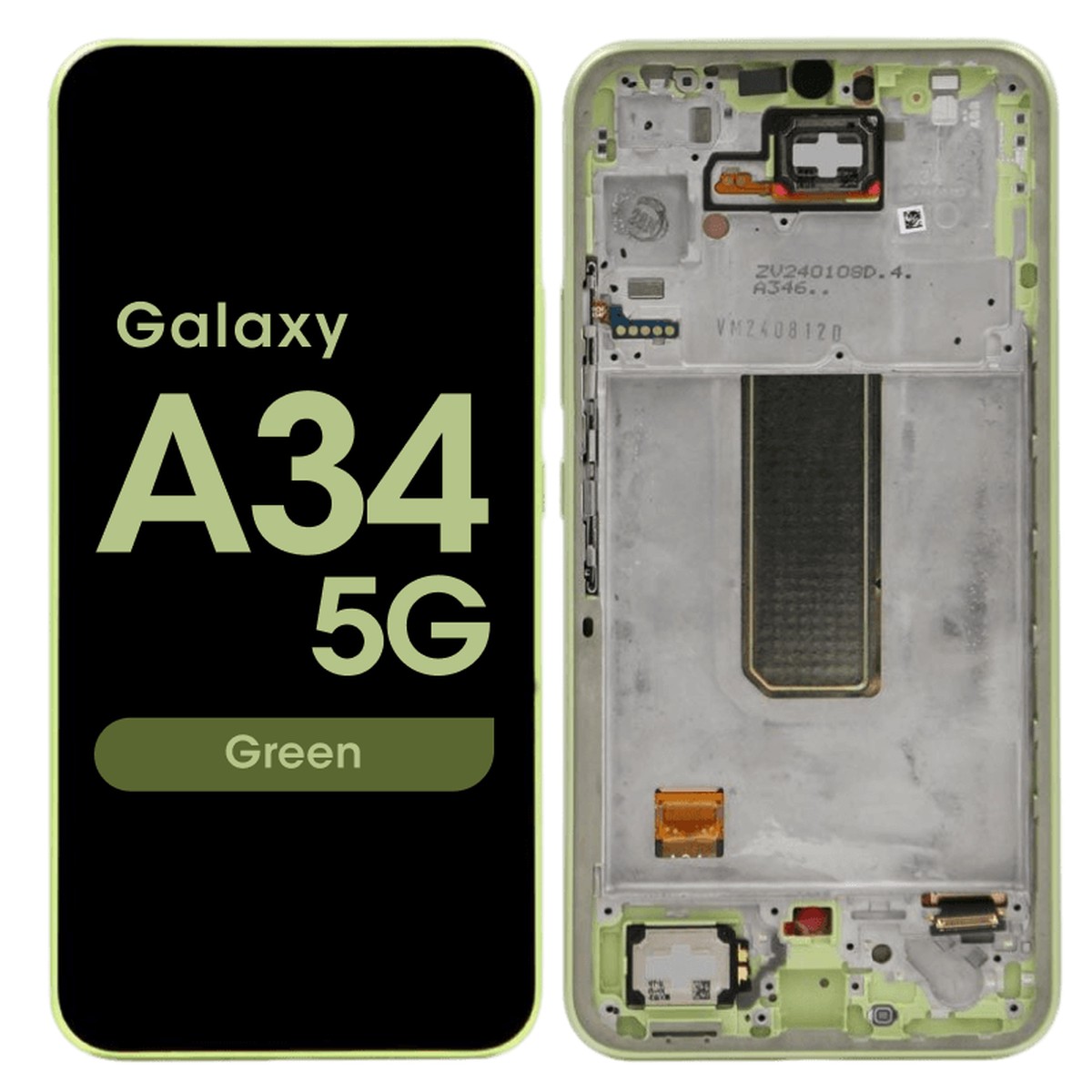 Pantalla OLED con táctil + marco Premium para Galaxy A34 5G, A346 / 2023 / Green
