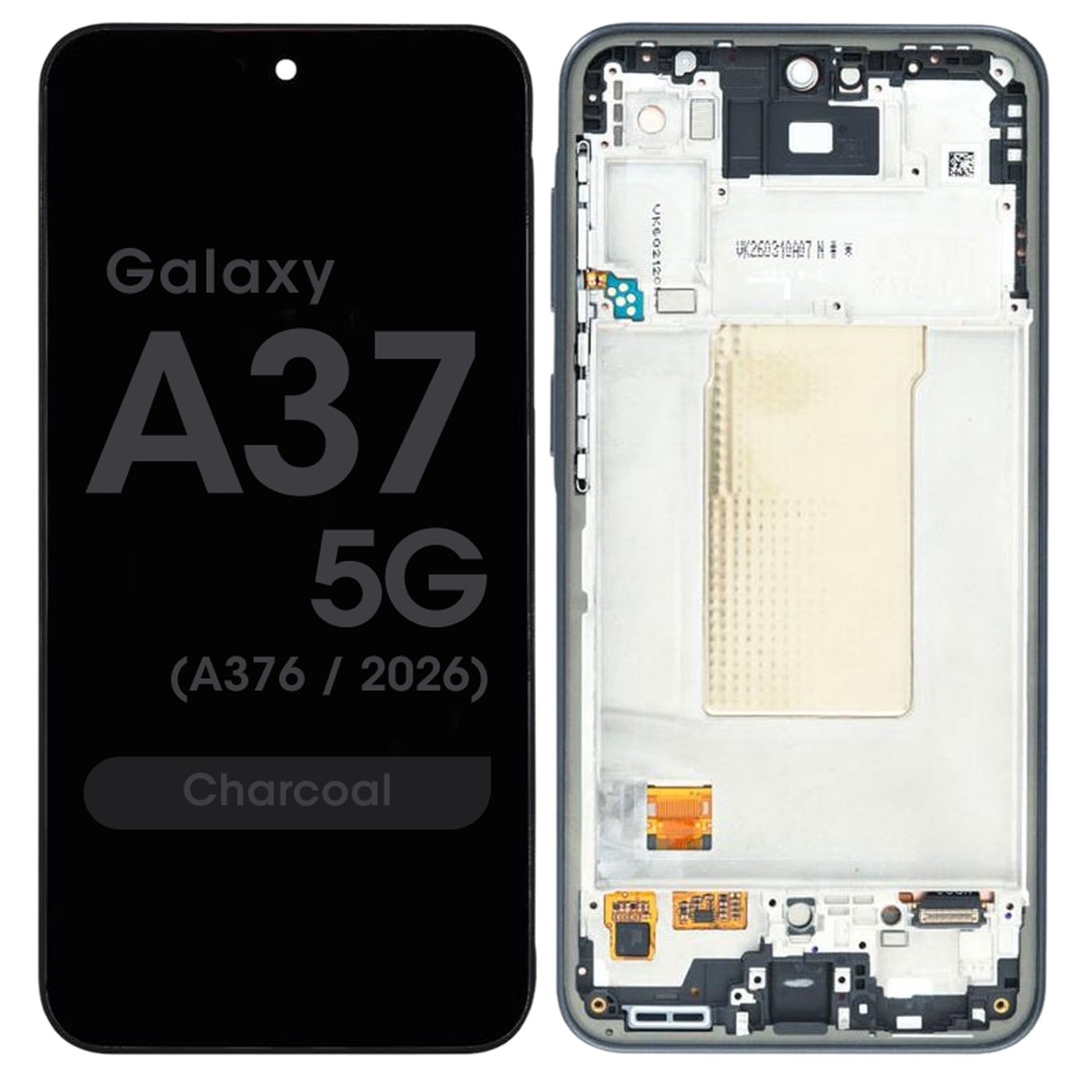 Pantalla OLED con táctil + marco Premium para Galaxy A37 5G, A376 / 2026 / Charkoal