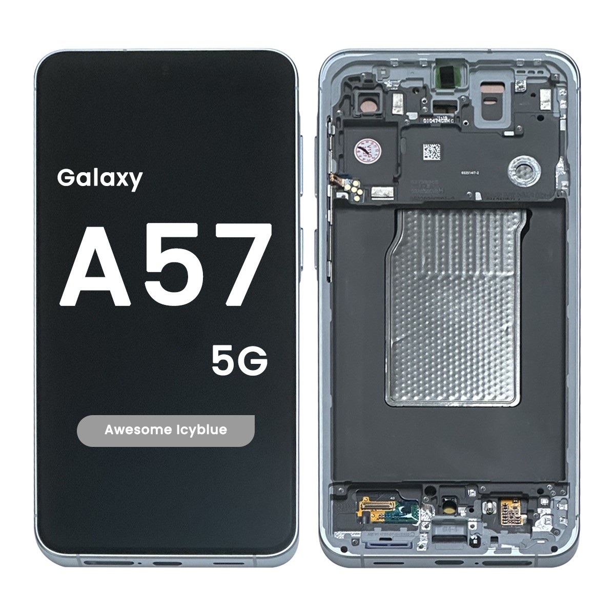 Pantalla OLED con táctil + marco Premium para Galaxy A57 5G, A576 / 2026 / Awesome Icyblue