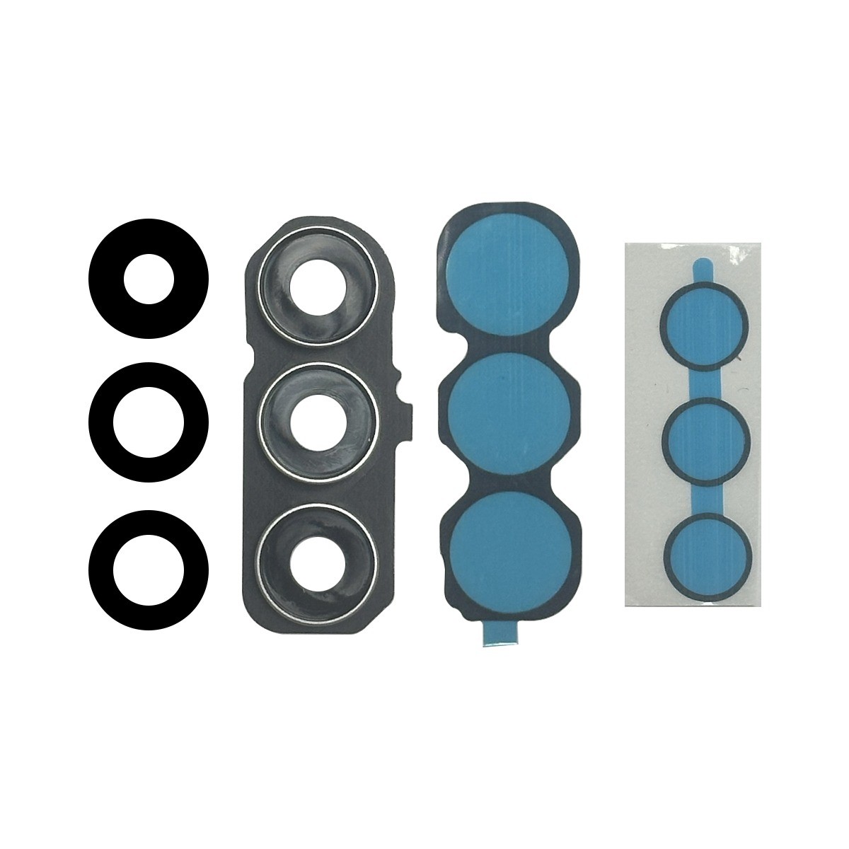 Tapa de lente de cámara trasera con anillo bisel Premium para Galaxy S25 FE 5G (S731), Jetblack