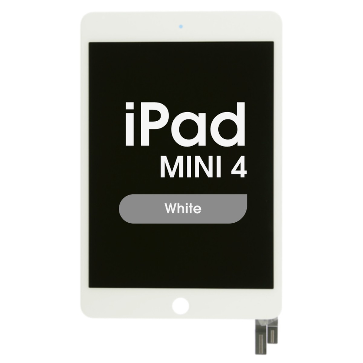 Pantalla LCD con táctil Premium Refurbished para iPad Mini 4, Sleep / Wake Flex Pre-installed / White
