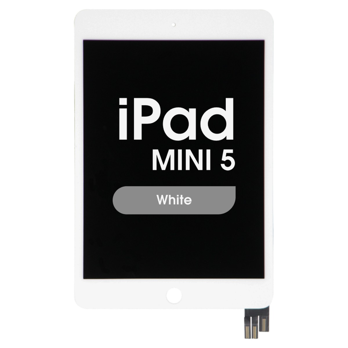 Pantalla LCD con táctil Premium Refurbished para iPad Mini 5, Sleep / Wake Flex Pre-installed / White