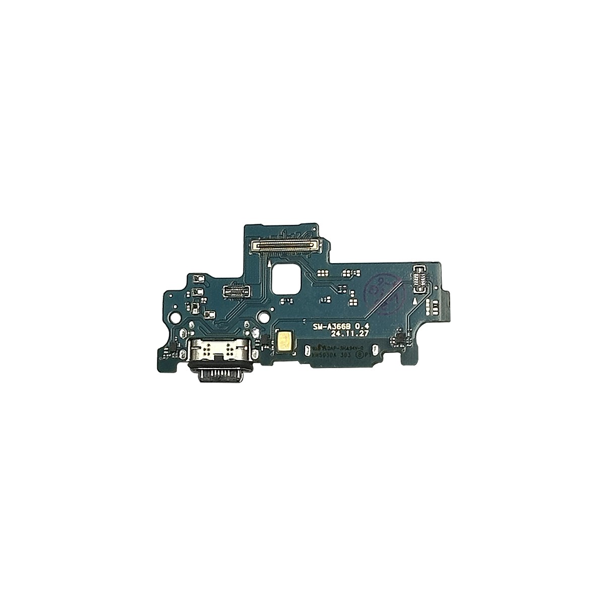 Placa de carga USB-C con lector de tarjeta SIM Premium para Galaxy A36 5G, A366 / 2025