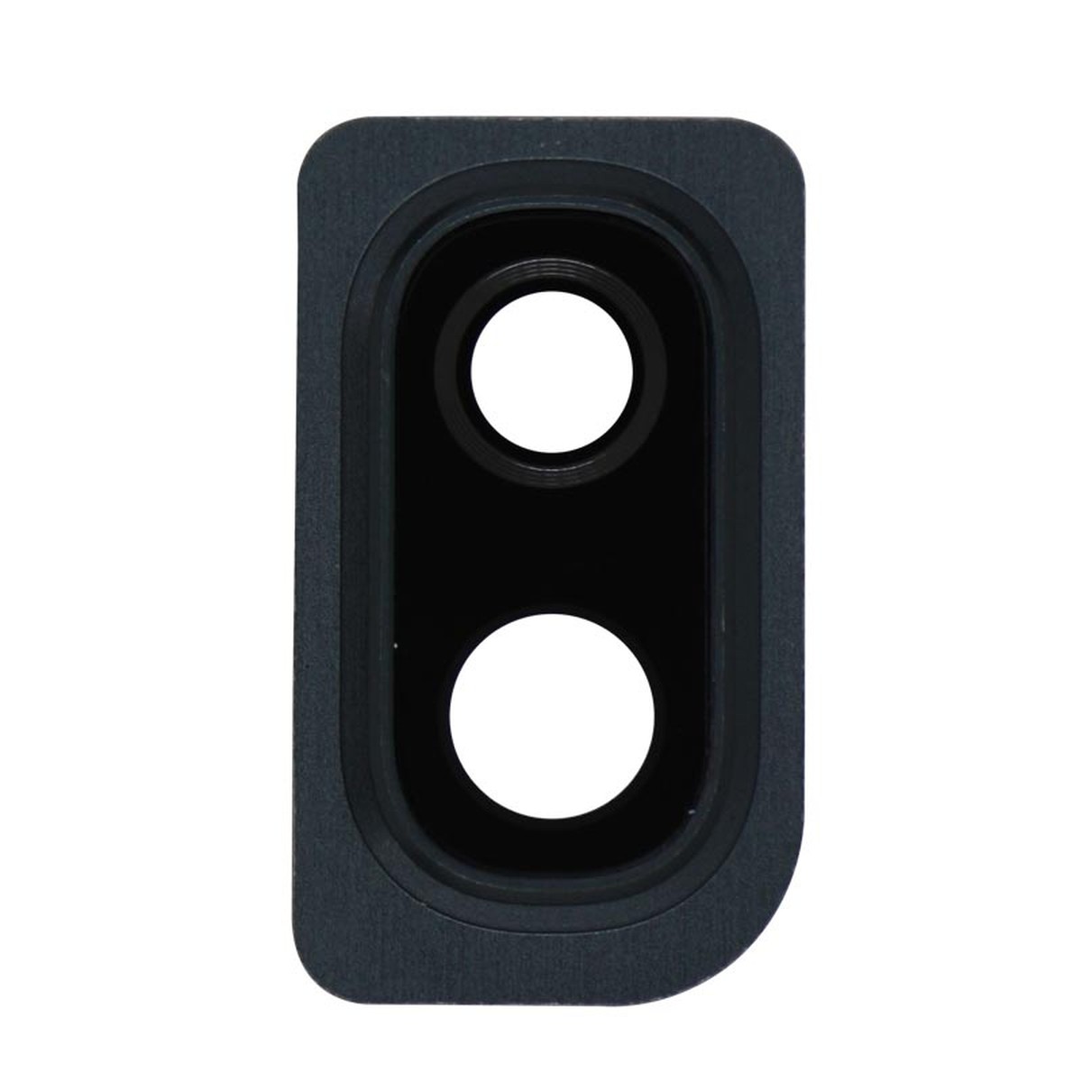 Lente de cámara trasera con anillo bisel para Galaxy A10 (A105), Black