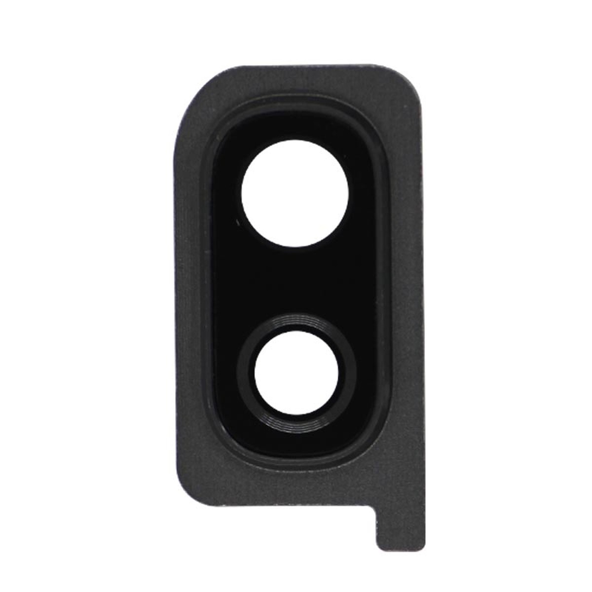 Lente de cámara trasera con anillo bisel para Galaxy A20 (A205), Black