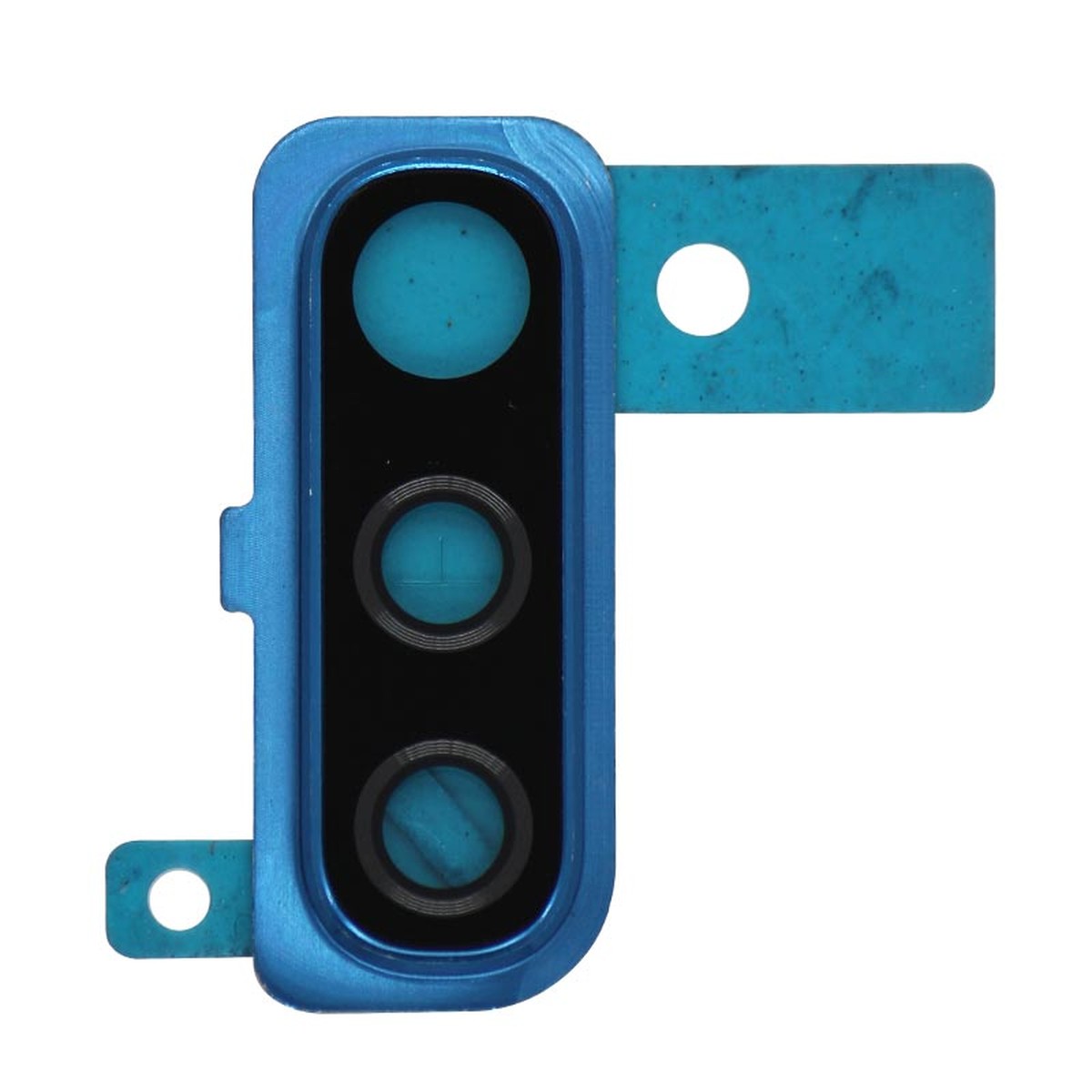 Lente de cámara trasera con anillo bisel para Galaxy A50 (A505), Blue