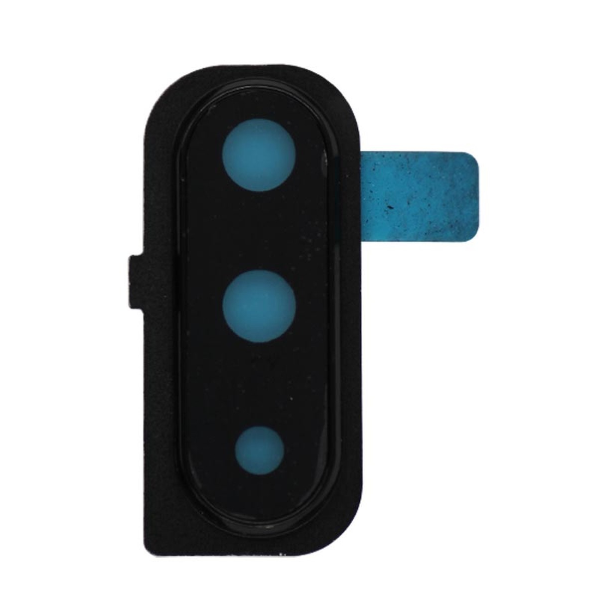 Lente de cámara trasera con anillo bisel para Galaxy A60 (A606), Daybreak Black