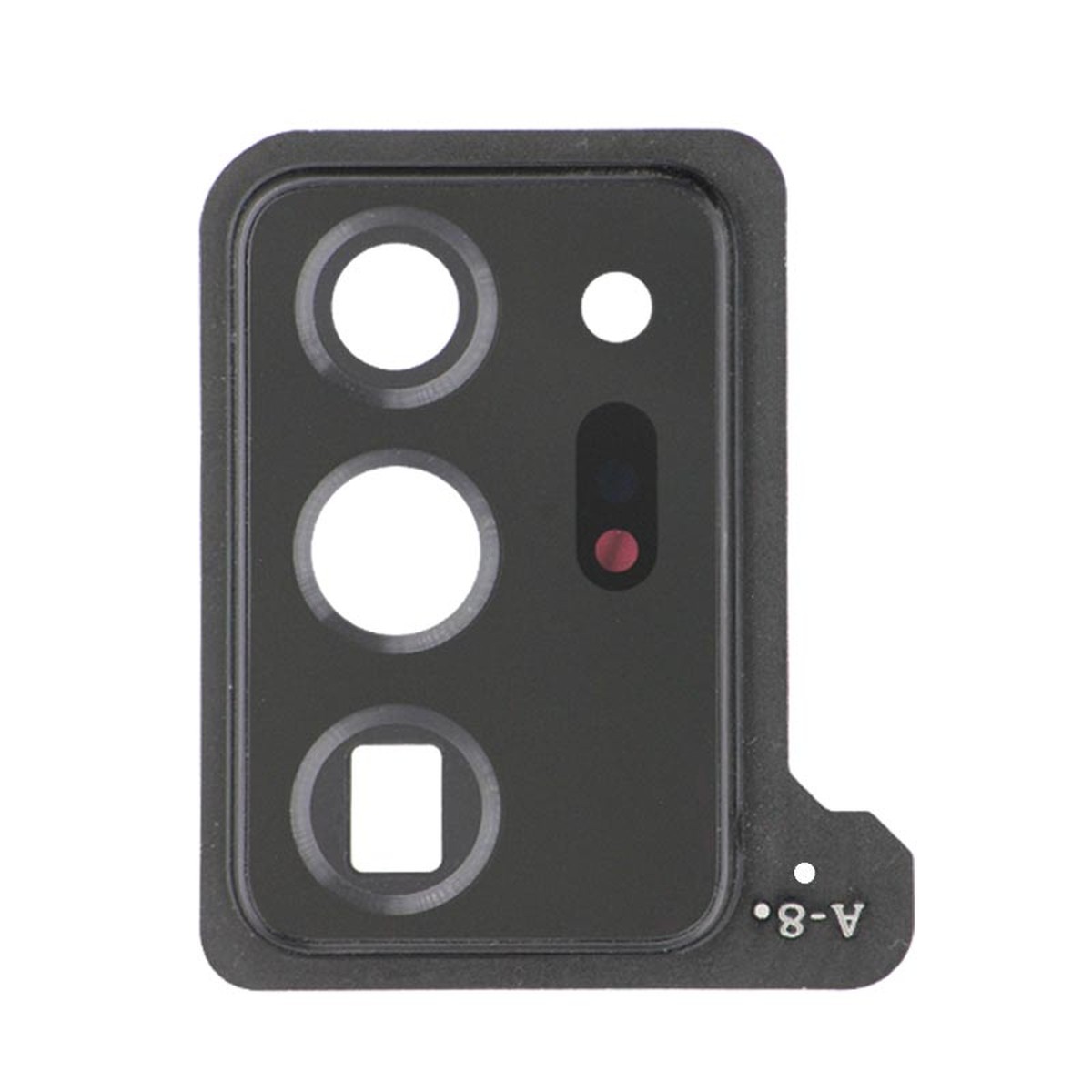 Lente de cámara trasera con anillo bisel para Galaxy Note 20 Ultra 5G (N985/N986), Mystic Black