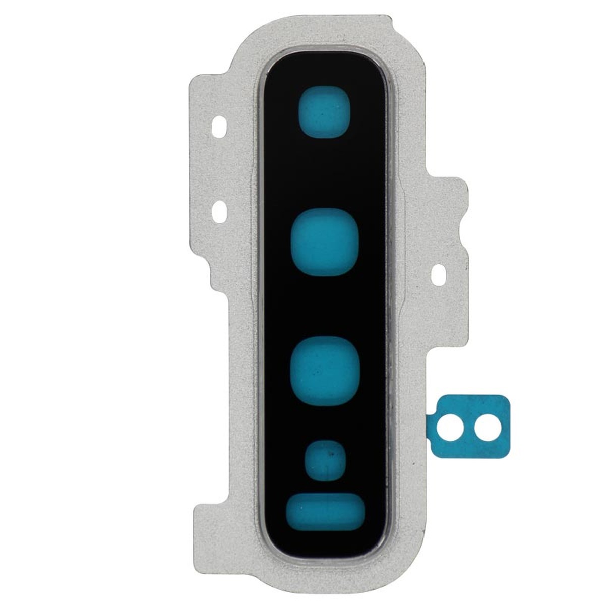 Lente de cámara trasera con anillo bisel para Galaxy S10 Plus (G975), Prism White
