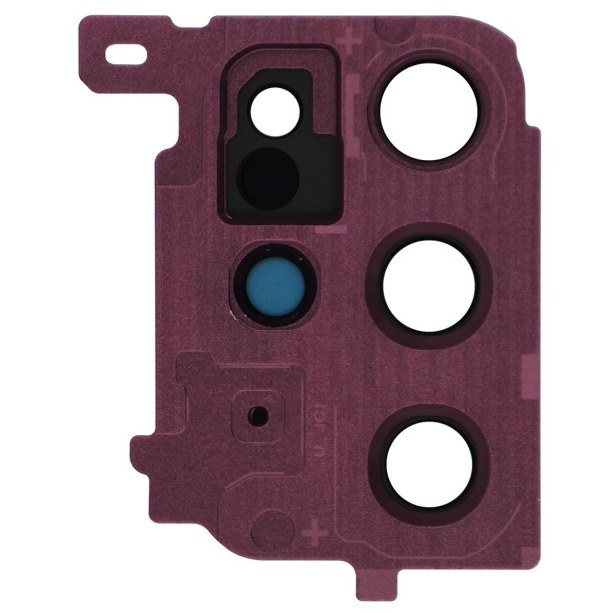 Lente de cámara trasera con anillo bisel para Galaxy S20 Plus (G985), Aura Red — imagen 2