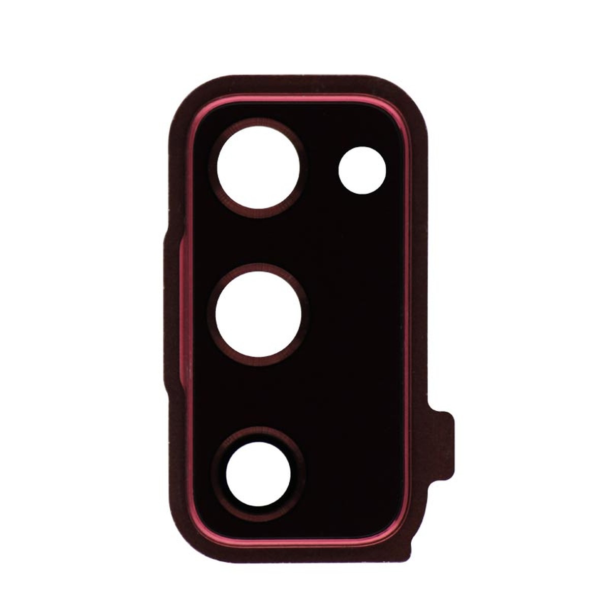 Tapa de lente de cámara trasera con anillo bisel para Galaxy S20 FE 5G (G781), Cloud Red