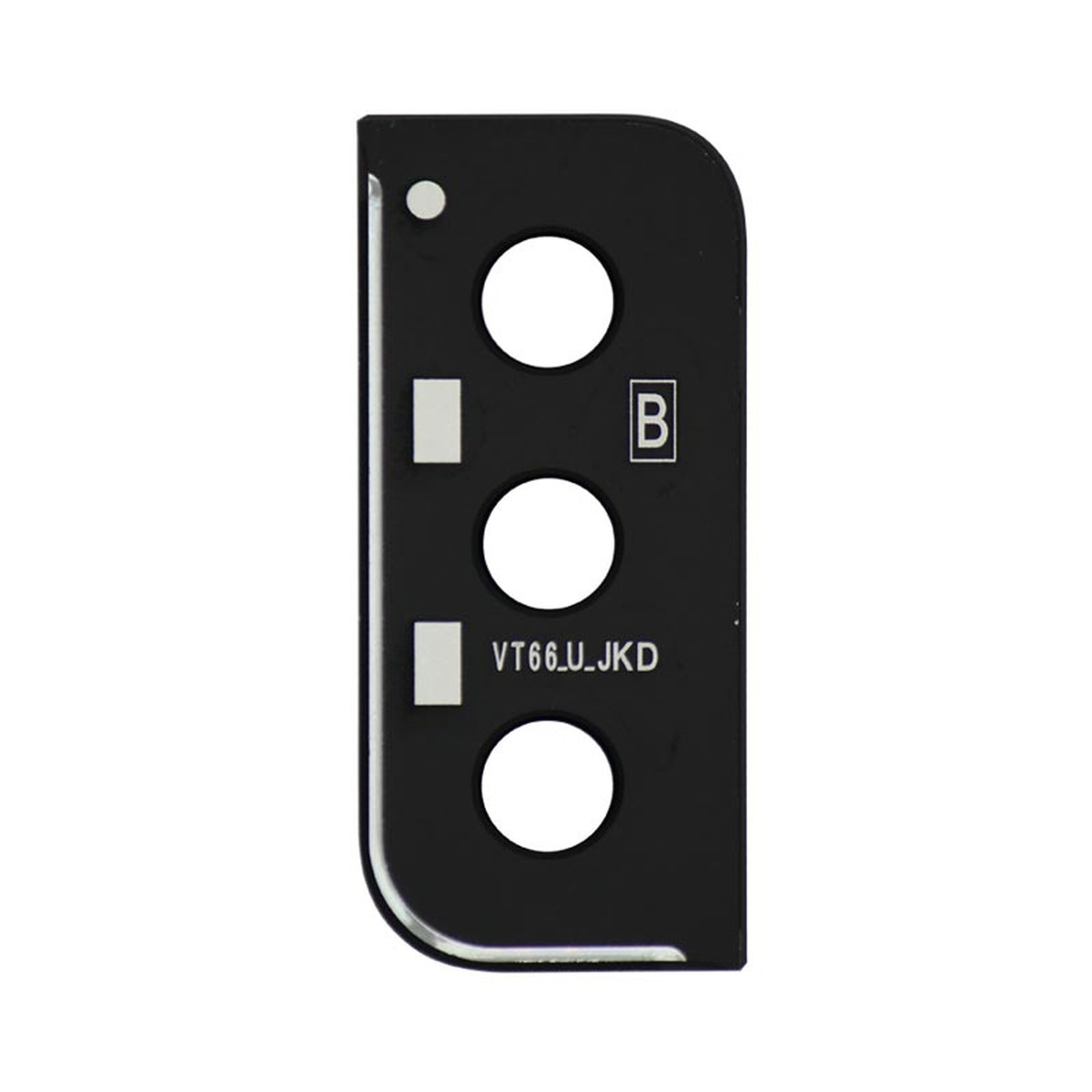 Tapa de lente de cámara trasera con anillo bisel para Galaxy S21 Plus 5G (G996), Phantom Black — imagen 2