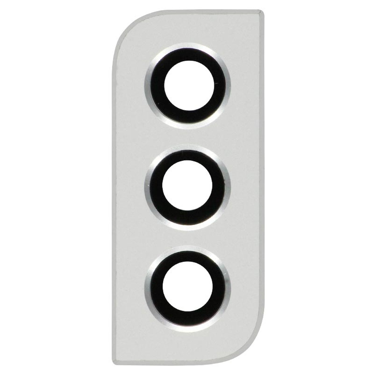 Tapa de lente de cámara trasera con anillo bisel para Galaxy S22 5G (S901), White