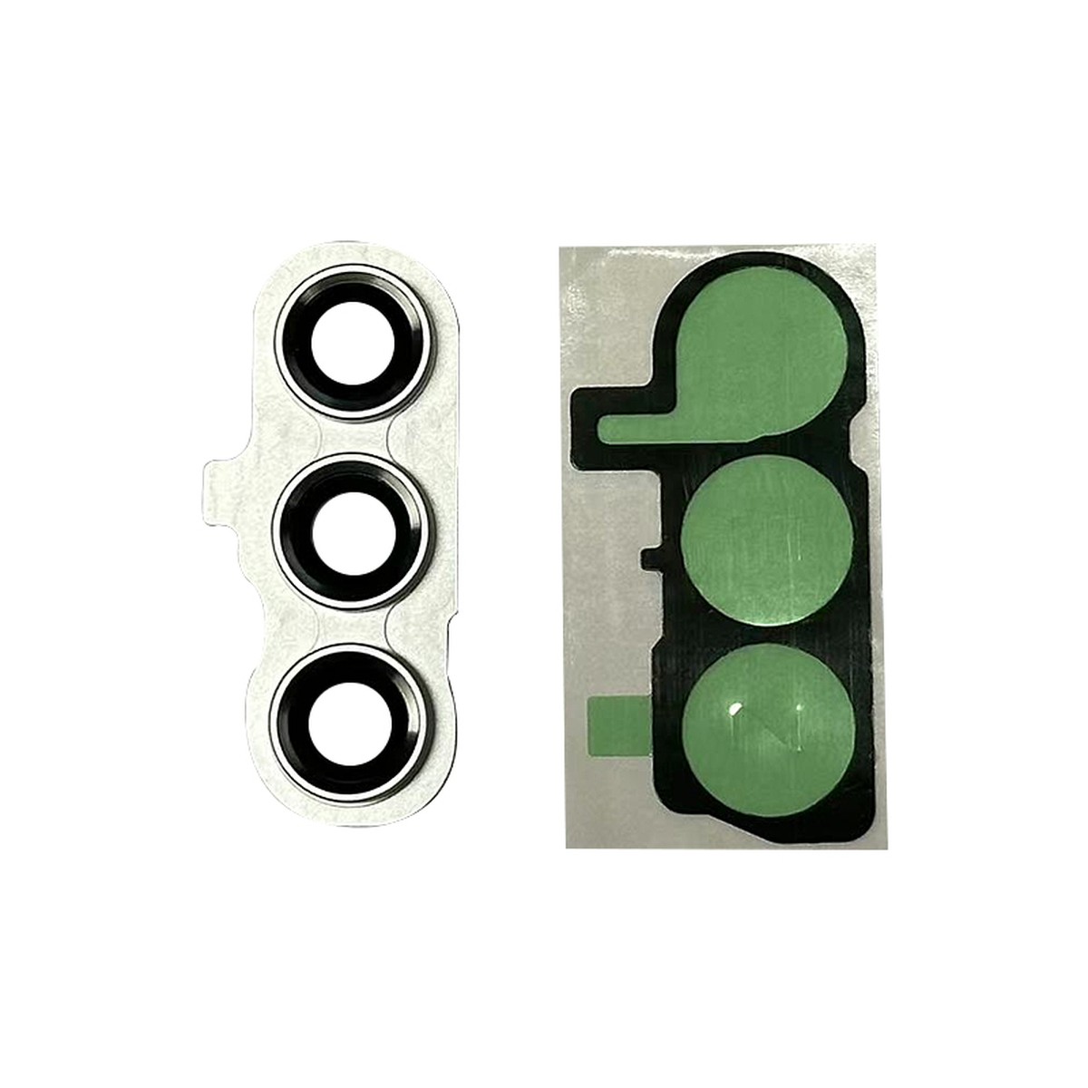 Tapa de lente de cámara trasera con anillo bisel para Galaxy S23 FE 5G (S711), Silver