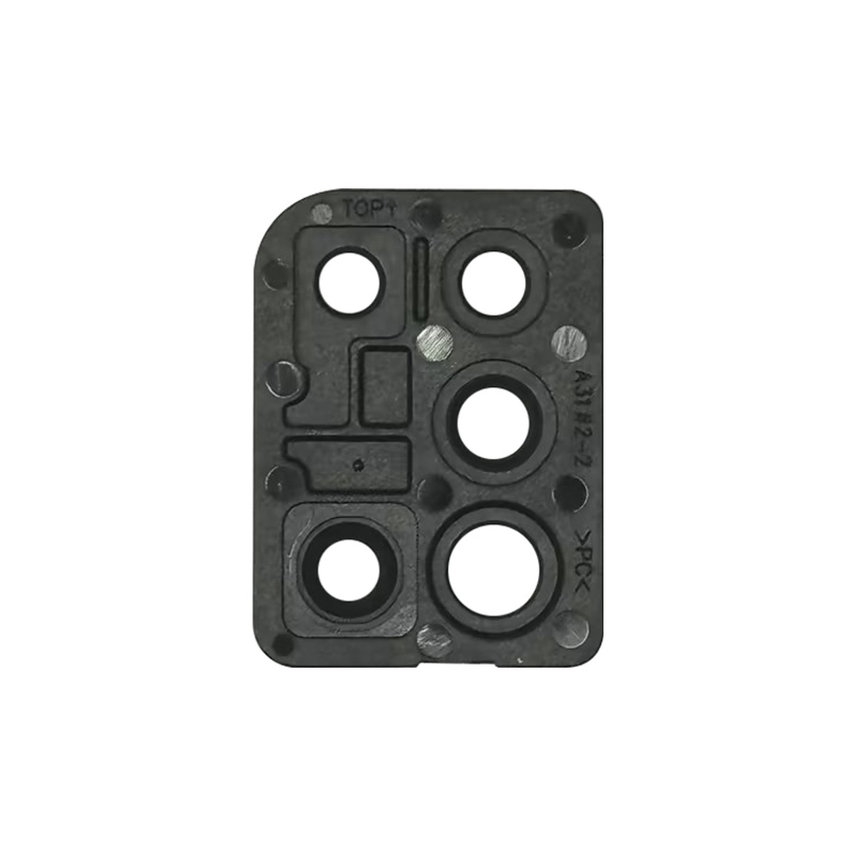 Lente de cámara trasera con soporte / bisel para Galaxy A31, A315 / 2020 / Black — imagen 2