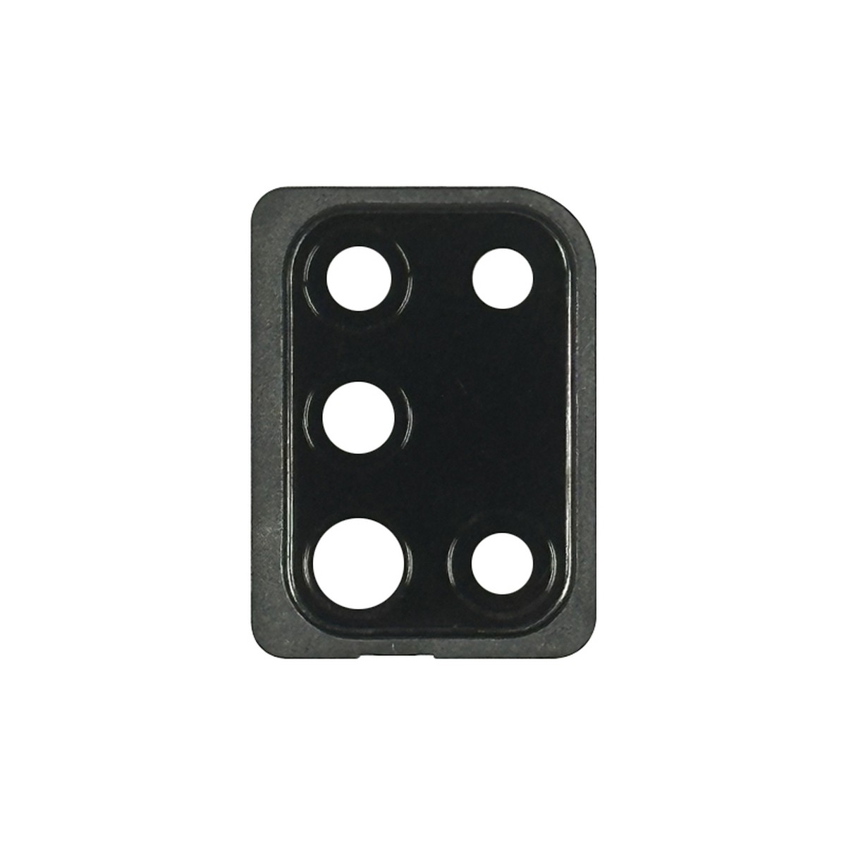 Lente de cámara trasera con soporte / bisel para Galaxy A31, A315 / 2020 / Black