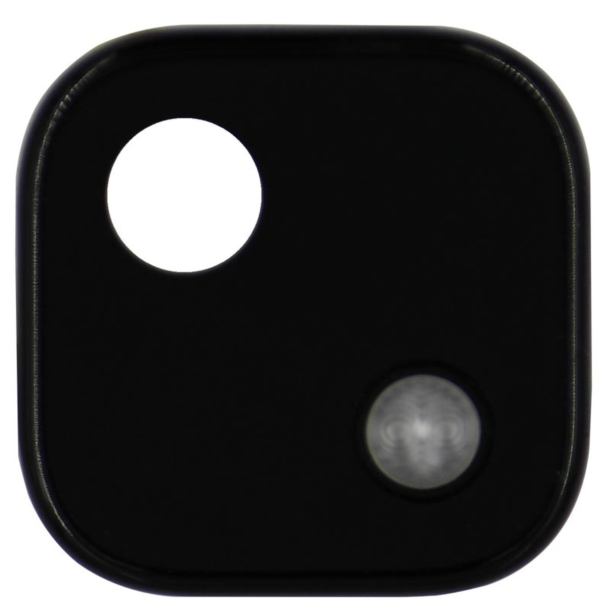 Lente de cámara trasera con anillo bisel de la tapa para Google Pixel 4a, Black
