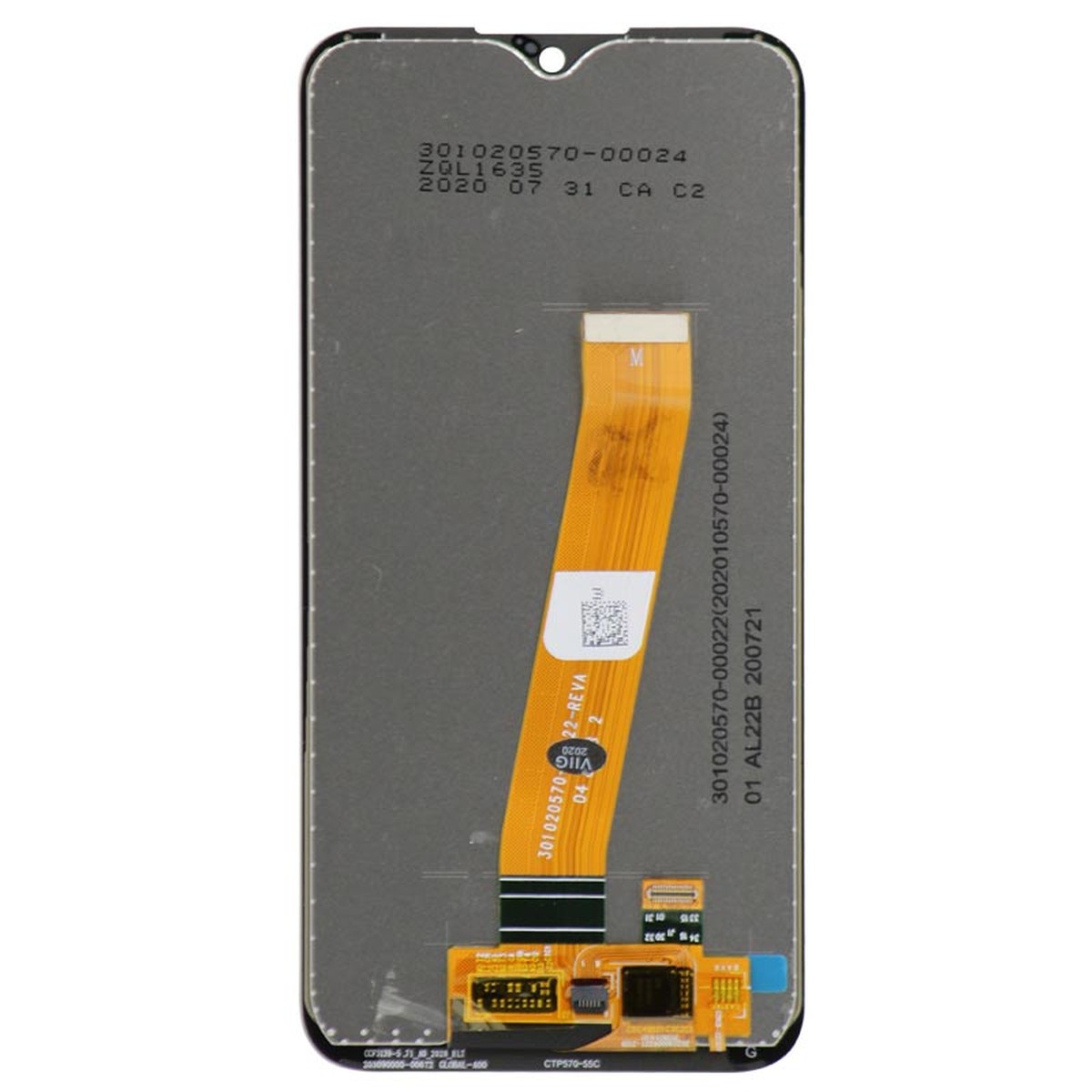 Pantalla LCD con táctil sin marco Reacondicionado para Galaxy A01 (A015), Versión US, Narrow Connector / USB-C / Black — imagen 3