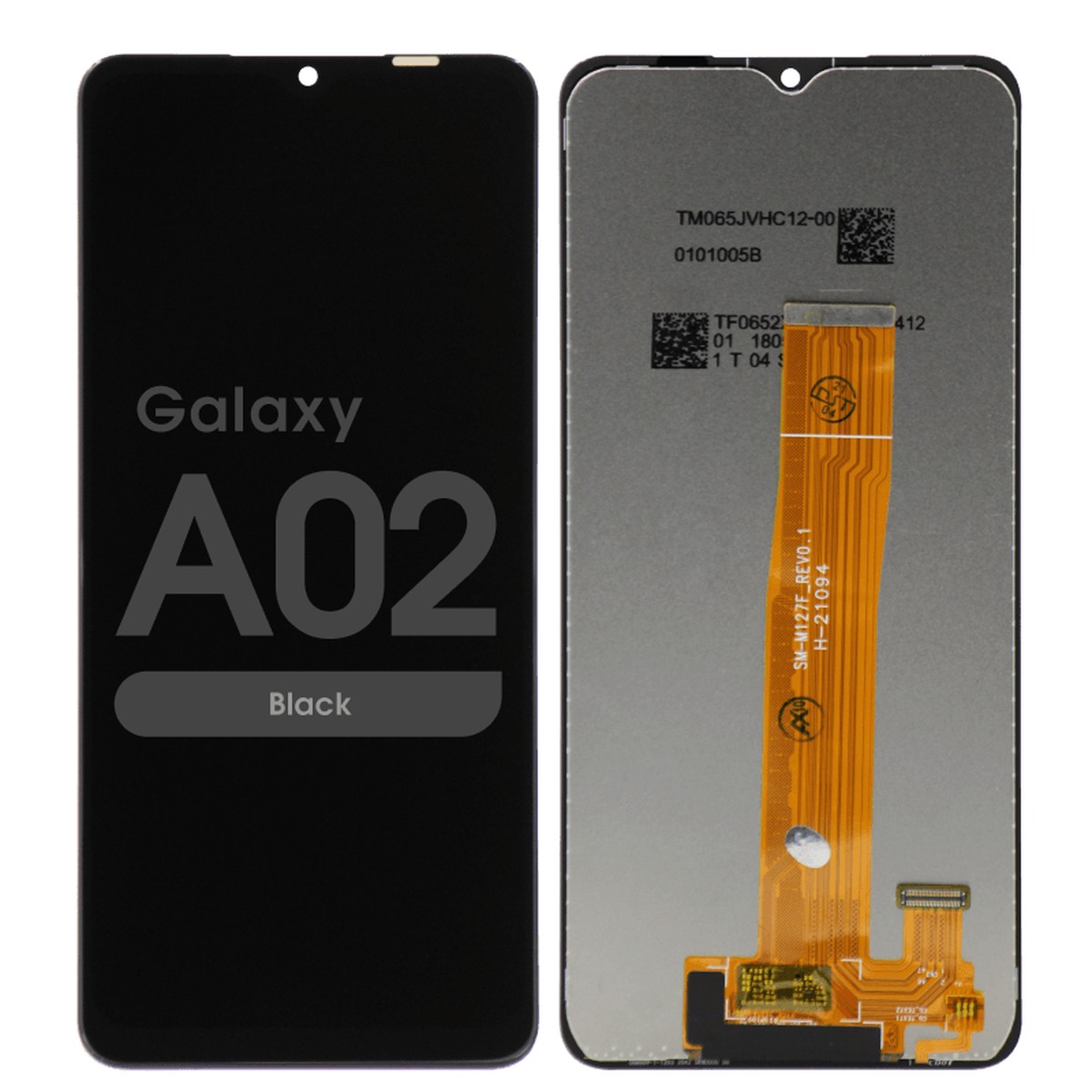 Pantalla LCD con táctil sin marco Reacondicionado para Galaxy A02, Versión US, A022M / 2020 / Black
