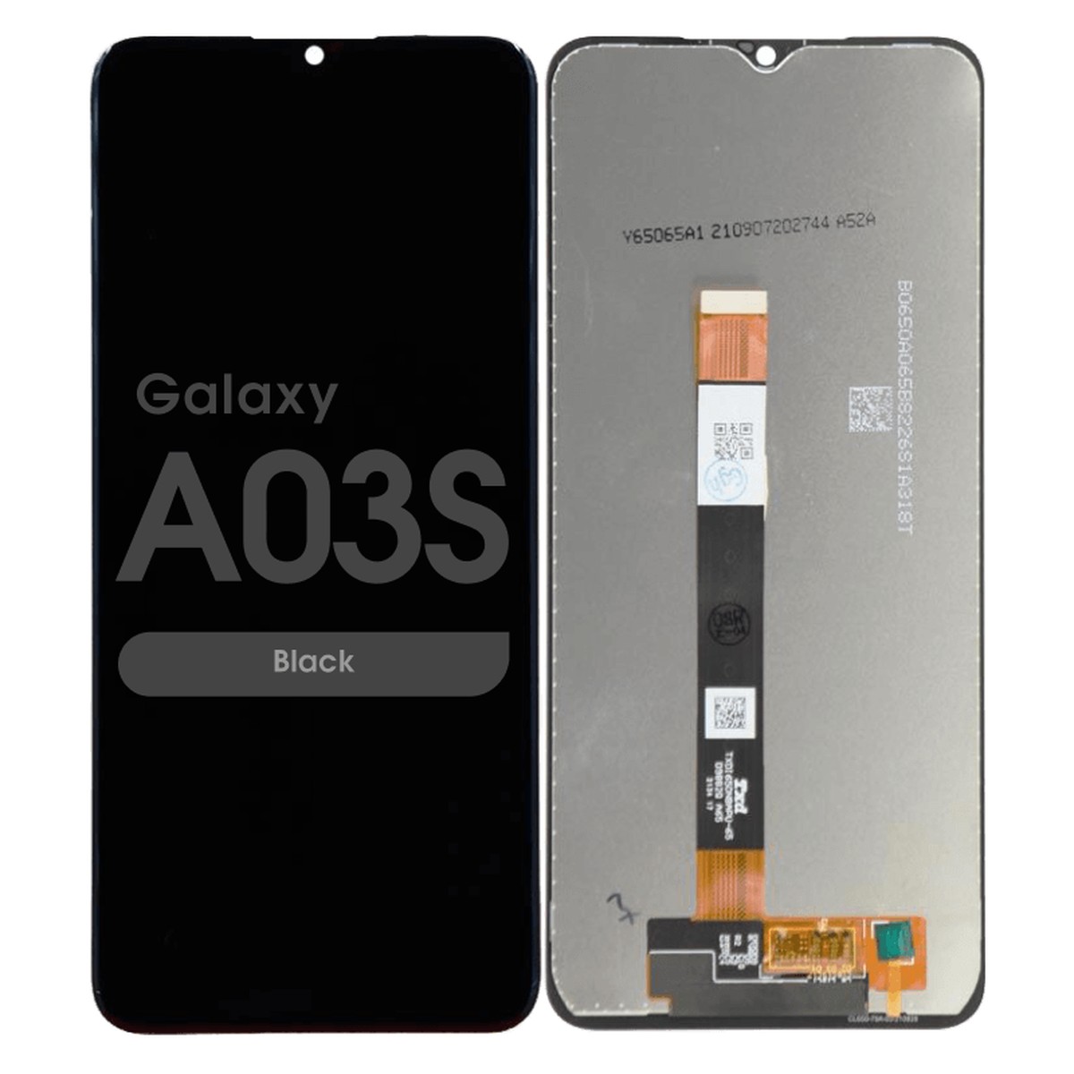 Pantalla LCD con táctil sin marco Reacondicionado para Galaxy A03s, Versión US, A037U / 2021 / Black