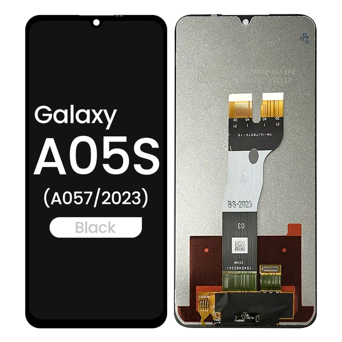Pantalla LCD con táctil sin marco Reacondicionado para Galaxy A05S, A057 / 2023 / Black