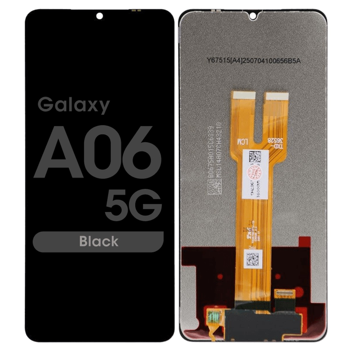 Pantalla LCD con táctil sin marco Reacondicionado para Galaxy A06 5G, A066 /2025 / Black