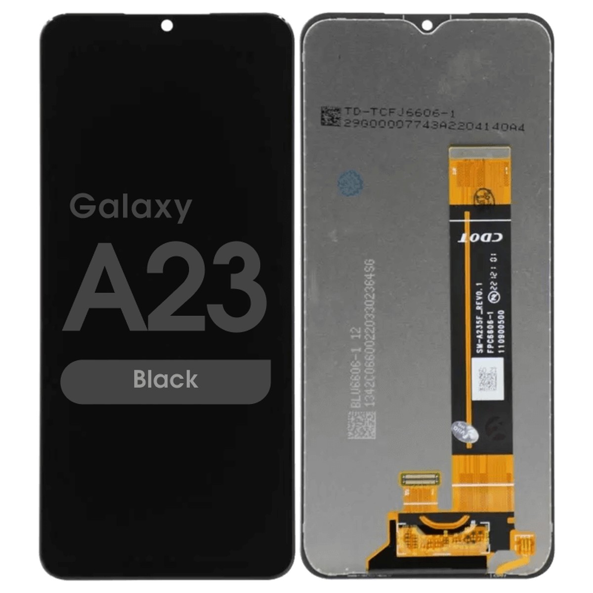 Pantalla LCD con táctil sin marco Reacondicionado para Galaxy A23, A235 / 2022 / Black