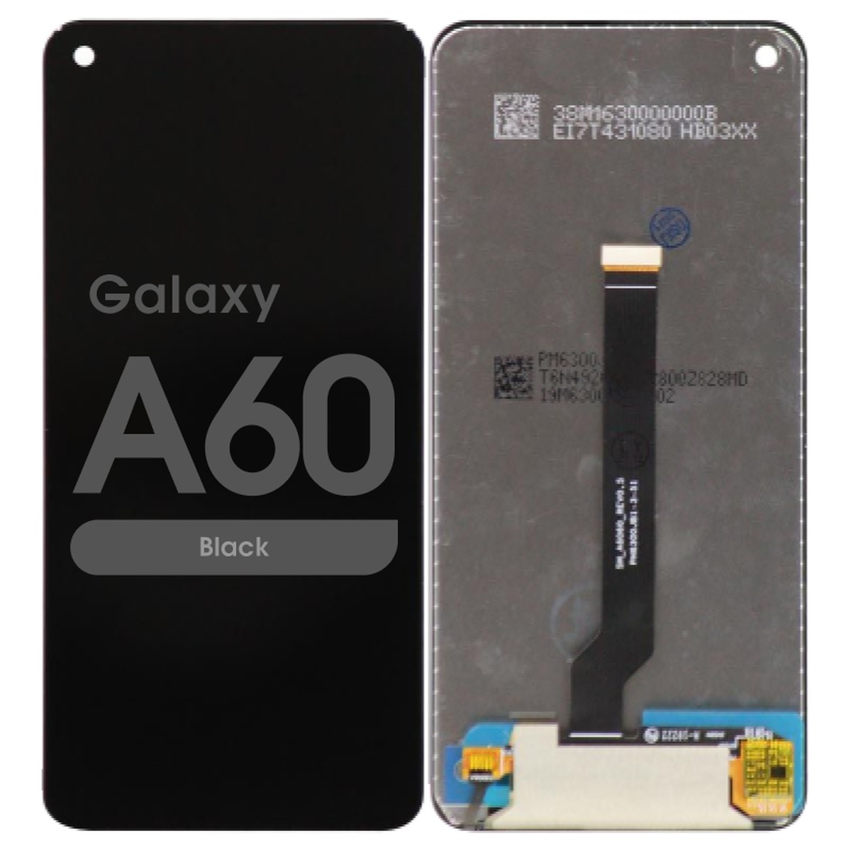 Pantalla LCD con táctil sin marco Reacondicionado para Galaxy A60, A606 / 2019 / Black