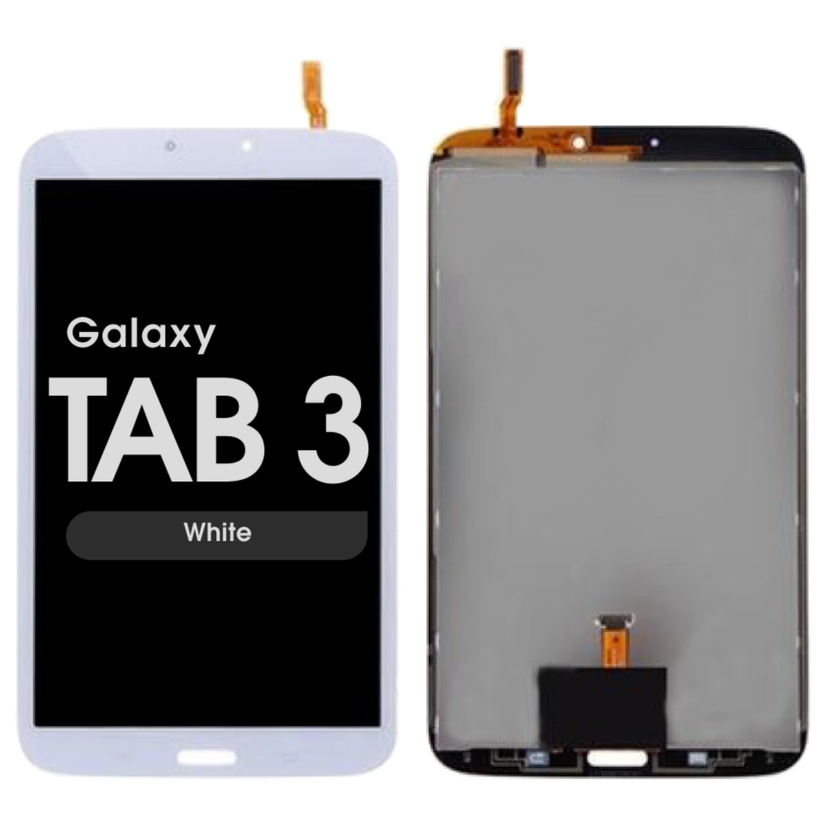 Pantalla LCD con táctil sin marco Reacondicionado para Galaxy Tab 3 8.0 (T310), WiFi / White