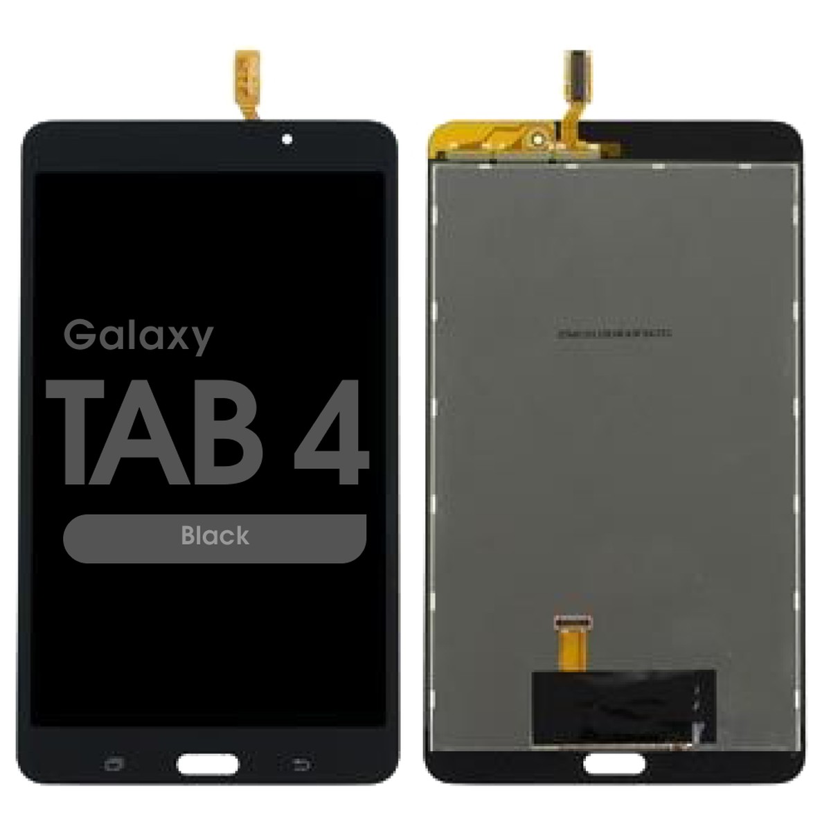 Pantalla LCD con táctil sin marco Reacondicionado para Galaxy Tab 4 7.0 (T230), Black